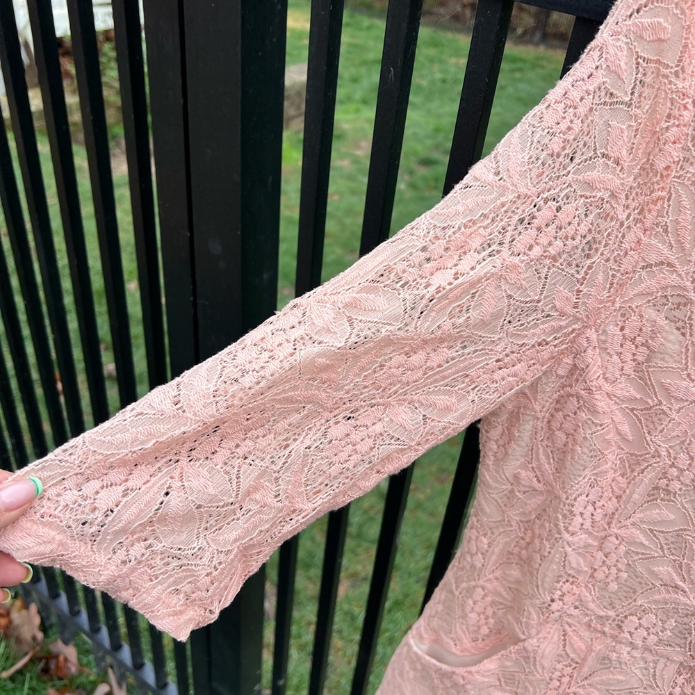 ANTHROPOLOGIE Maeve Women's Dress Lefkara Pink Blush Women’s Medium - Picture 10 of 12